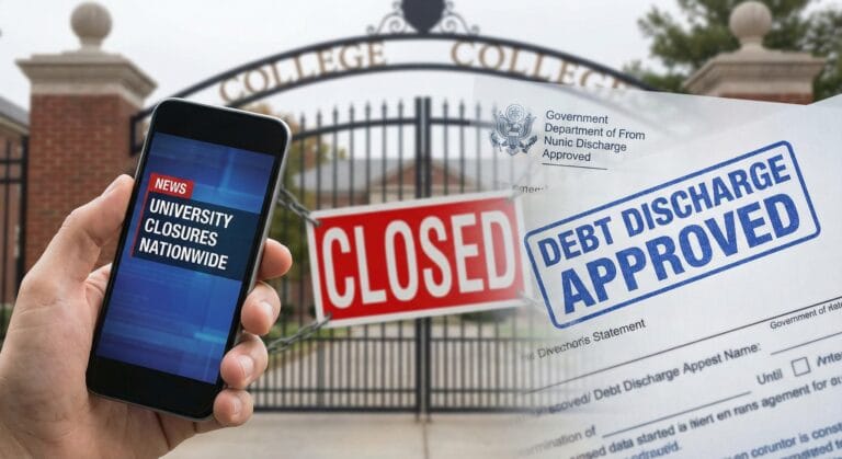 closed school discharge