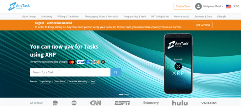 AnyTask Professional Freelance Services for Your Business