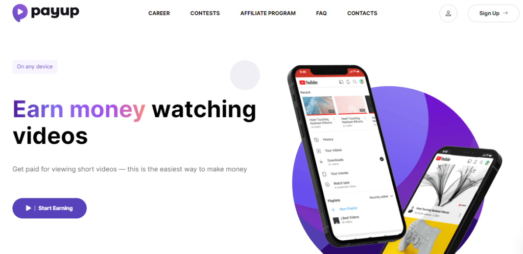 Unlock Your Potential for Online Earning with PayUp.Video