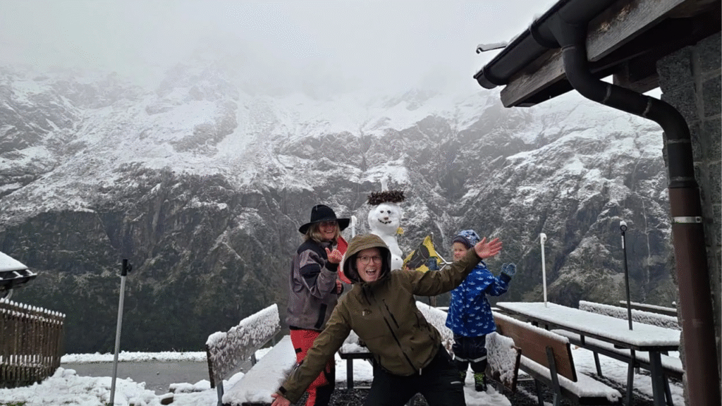 Alps Snow in Summer: The Fractured White Crown of Climate Change