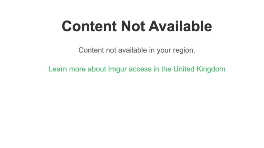 Imgur blocked UK