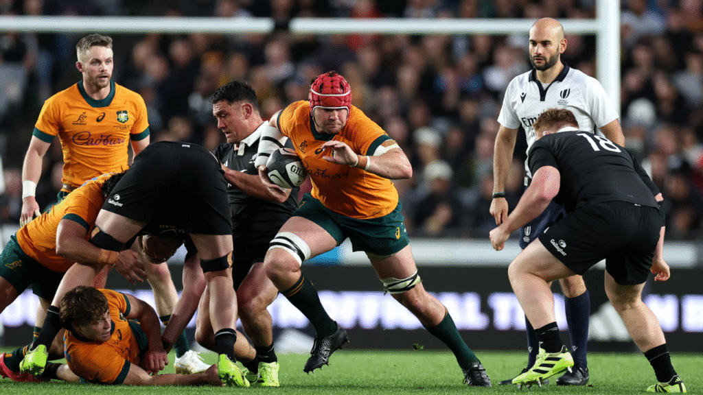 New Zealand Lead Australia in Thrilling Rugby Championship Battle