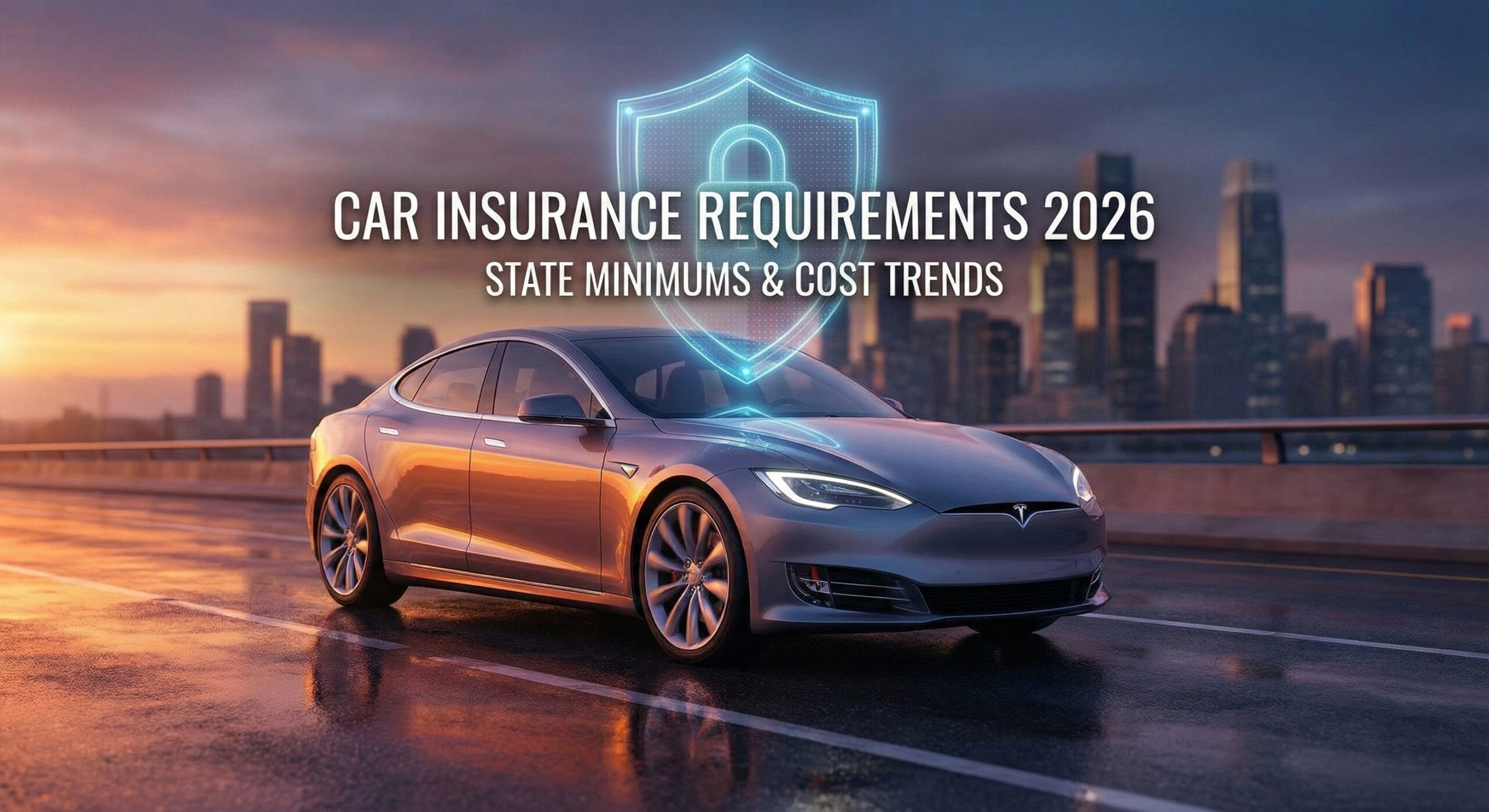 Car insurance requirements 2026 vehicle with protection shield